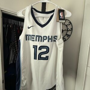 Nike White and Blue Memphis Ja Morant
